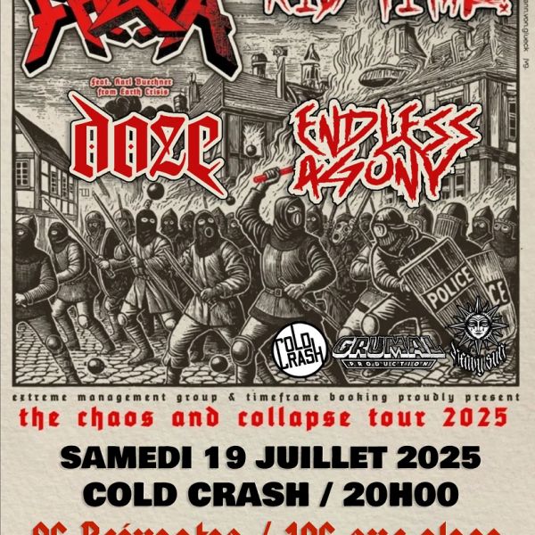 FREYA • RIG TIME! • DOZE • ENDLESS AGONY // HARDCORE • COLD CRASH