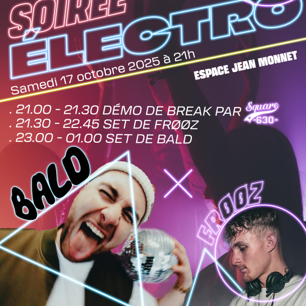 Soirée électro avec les Djs FRØØZ et BALD