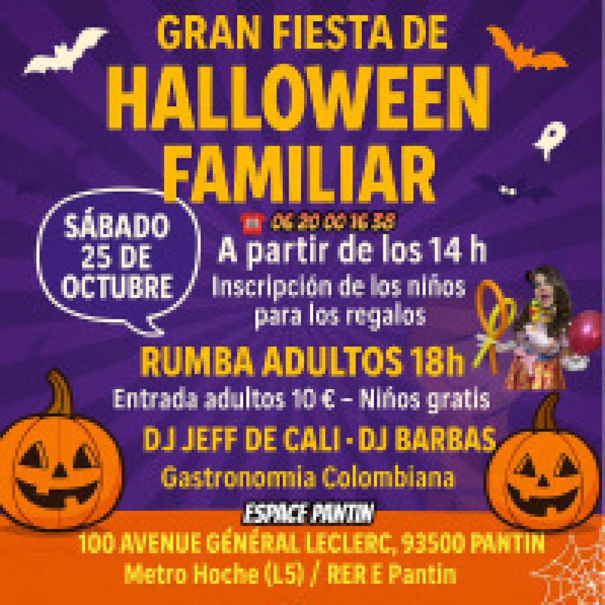 FIESTA  DE HALLOWEEN FAMILIAR