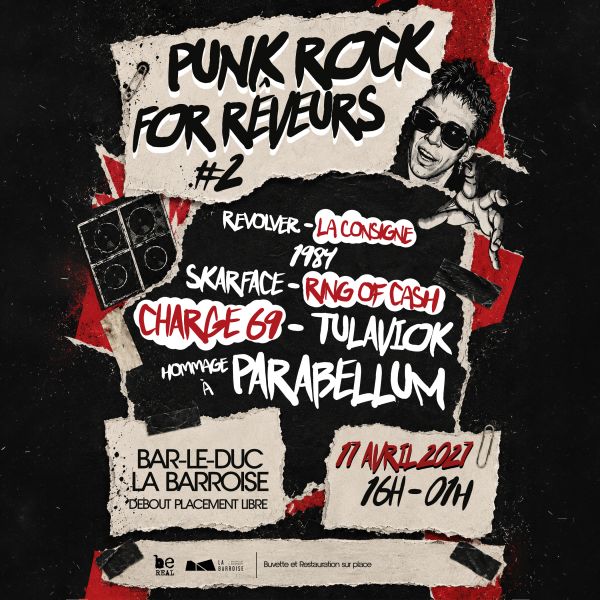 PUNK ROCK FOR RÊVEURS #2 - Samedi 17 Avril 2027 - La Barroise - Bar-le-Duc